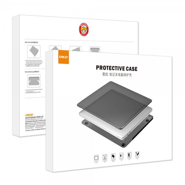 Enkay MacBook Air 15 M2 (A2941)/M3 (A3114) Hardplast Cover Grå