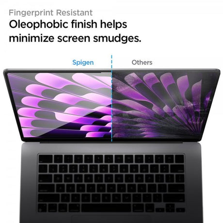 Spigen MacBook Air 15 M2 (A2941)/M3 (A3114) Skærmbeskytter GLAS.tR Slim