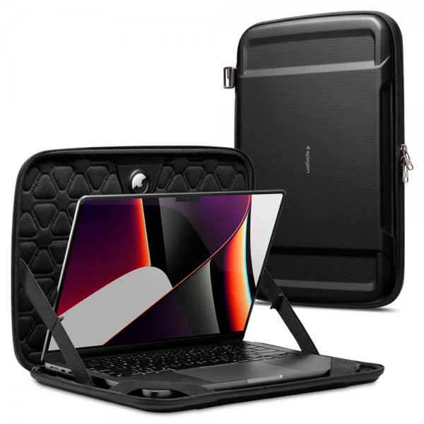 Spigen Laptop Sleeve 14" Rugged Armor Pro Pouch Sort