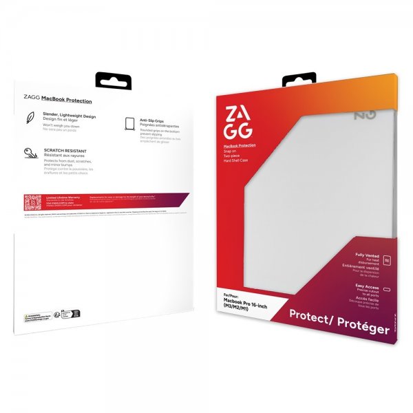 ZAGG MacBook Pro 16 M1 (A2485)/M2 (A2780)/M3 (A2991) Hard Shell Cover Transparent