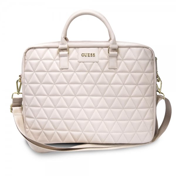 Guess MacBook Taske 15 tommer Quilted Rosa