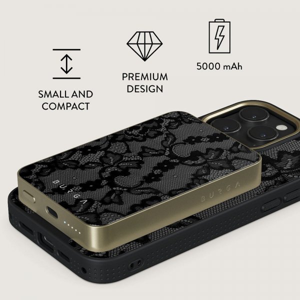 Burga Powerbank MagSafe 5000 mAh Magnetic Guld