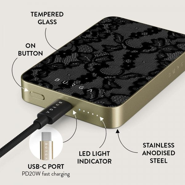 Burga Powerbank MagSafe 5000 mAh Magnetic Guld