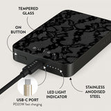Burga Powerbank MagSafe 5000 mAh Magnetisk Metalgrå