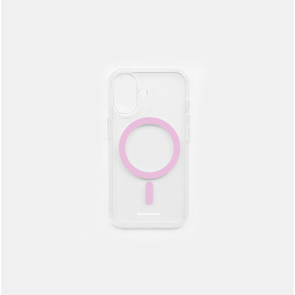 MobileFriend iPhone 16 Cover MagSafe Lyserød