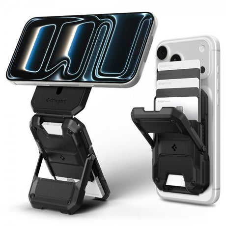 Spigen MagSafe Kortholder Tough Armor Pro MagFit Sort