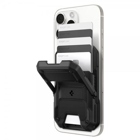 Spigen MagSafe Kortholder Tough Armor Pro MagFit Sort