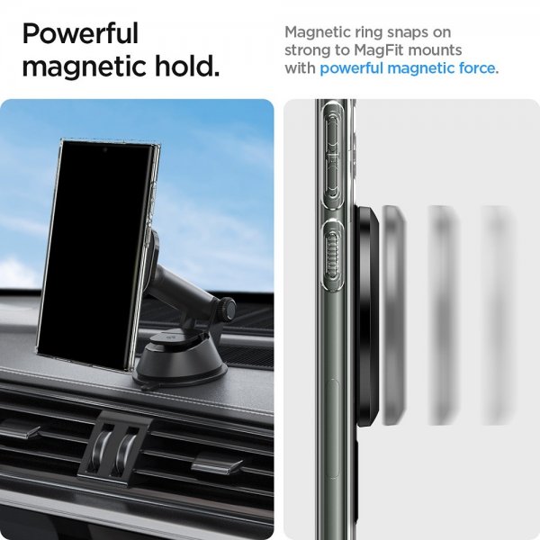 Spigen MagSafe magnetisk ringplade i kulfiber