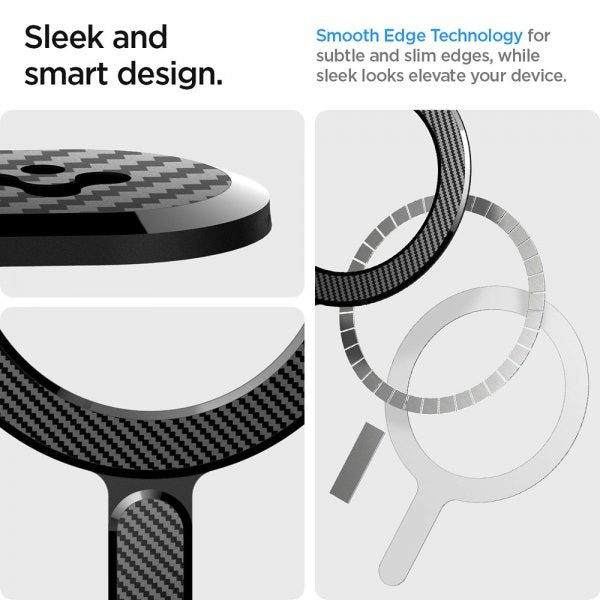 Spigen MagSafe magnetisk ringplade i kulfiber