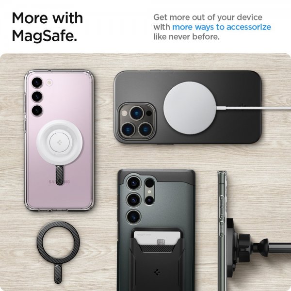 Spigen MagSafe magnetisk ringplade i kulfiber