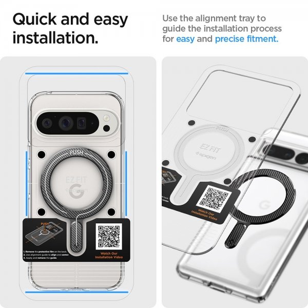 Spigen MagSafe magnetisk ringplade i kulfiber