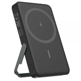 Deltaco MagSafe Powerbank med Stativ 5000 mAh 20W Sort