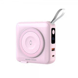 Mobile Origin MagSafe-powerbank/Rejseoplader Indbyggede kabler/Apple Watch-opladning Rosa