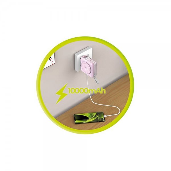 Mobile Origin MagSafe-powerbank/Rejseoplader Indbyggede kabler/Apple Watch-opladning Rosa