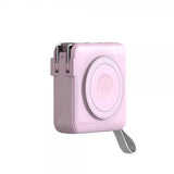 Mobile Origin MagSafe-powerbank/Rejseoplader Indbyggede kabler/Apple Watch-opladning Rosa