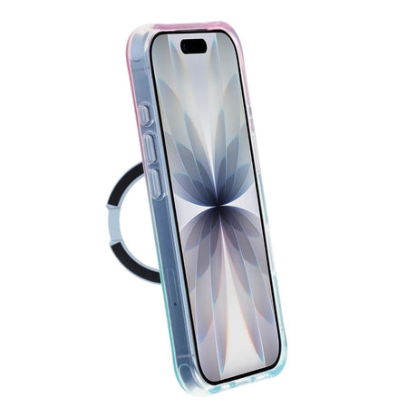 iPhone 17 Cover med marmoreret MagSafe-stativ Blå