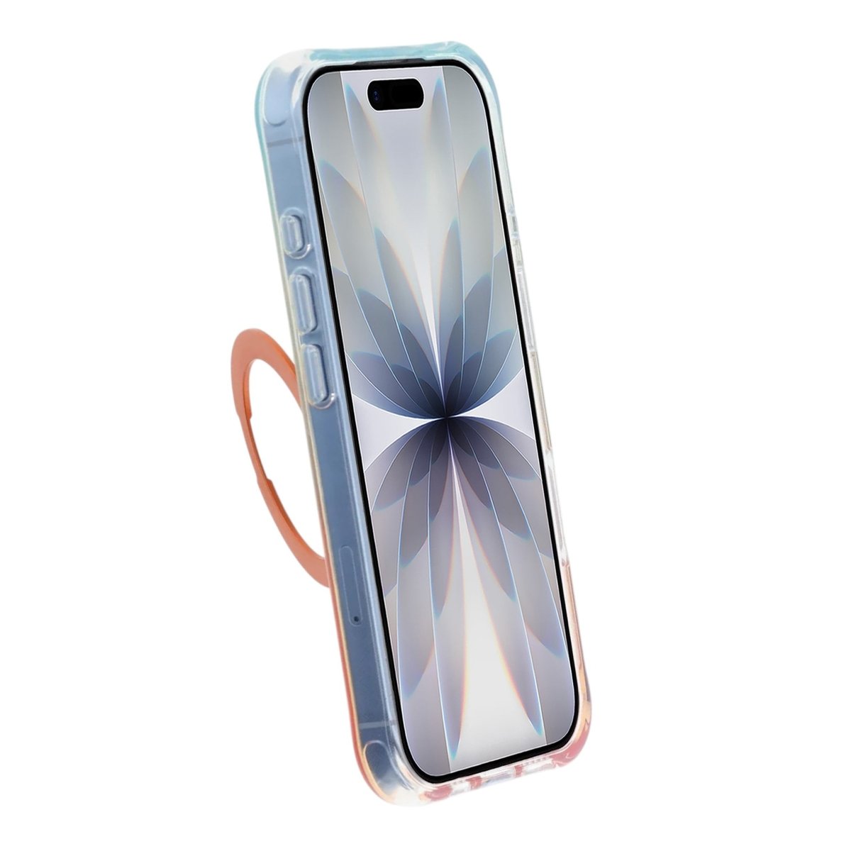 iPhone 17 Cover med marmoreret MagSafe-stativ Orange