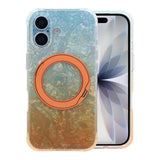 iPhone 17 Cover med marmoreret MagSafe-stativ Orange