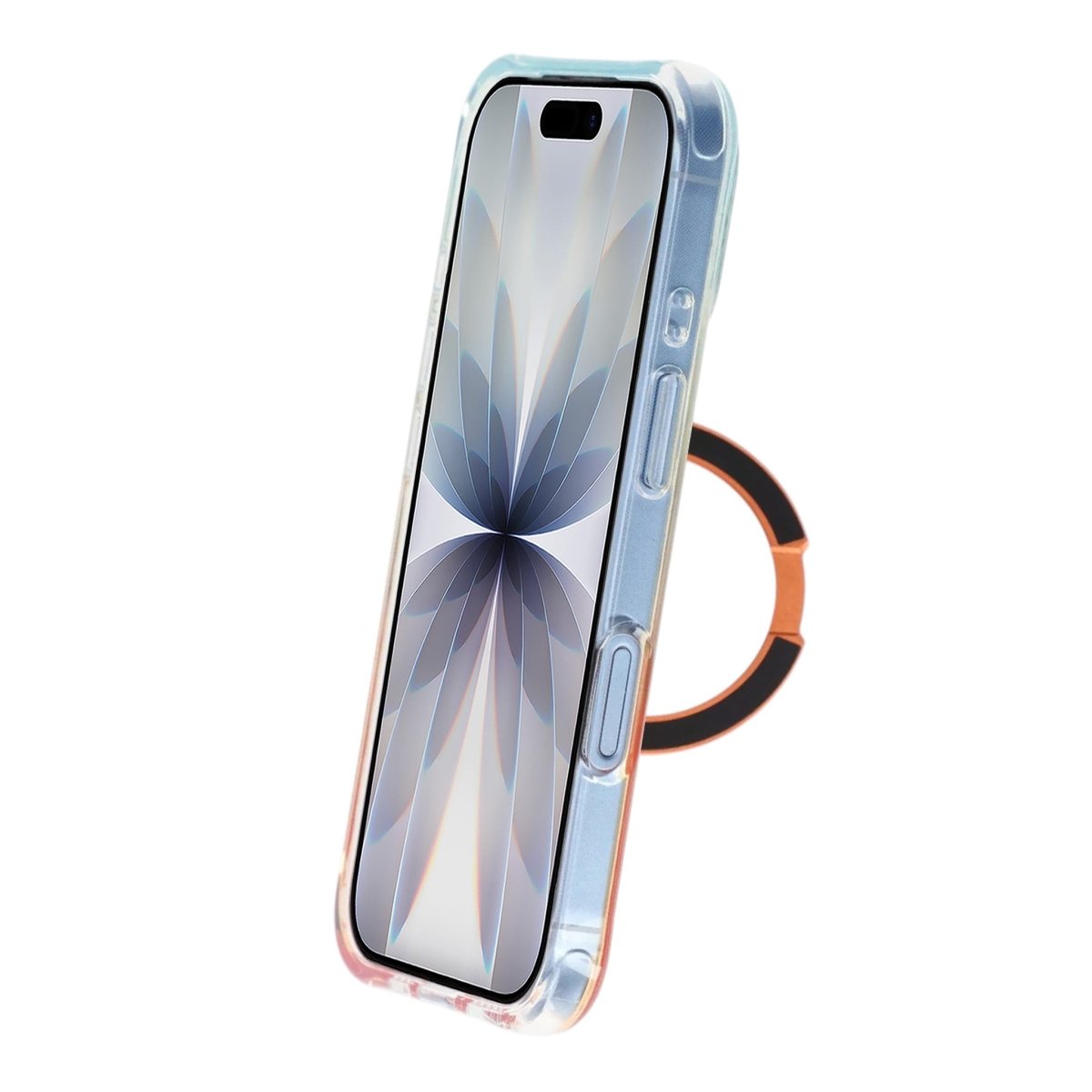 iPhone 17 Cover med marmoreret MagSafe-stativ Orange