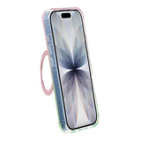 iPhone 17 Cover med marmoreret MagSafe-stativ Lyserød