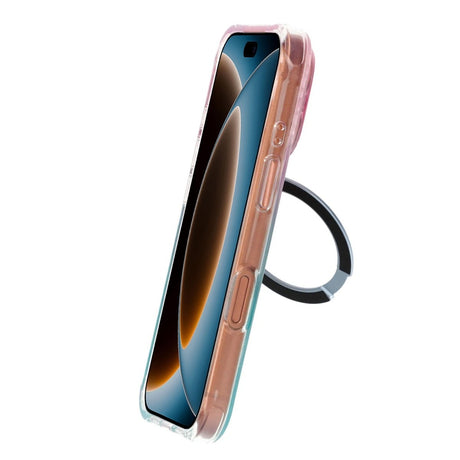 iPhone 17 Pro Max/iPhone 18 Pro Max Cover med marmoreret MagSafe-stativ Blå
