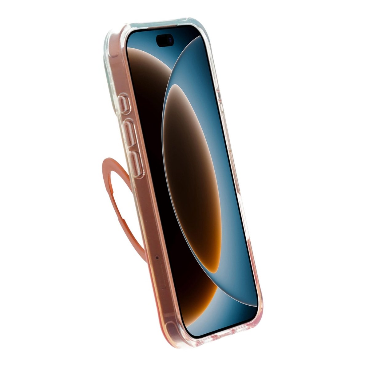 iPhone 17 Pro Max/iPhone 18 Pro Max Cover Marmoreret MagSafe-stativ Orange