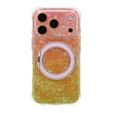 iPhone 17 Pro Max/iPhone 18 Pro Max Cover Marmoreret MagSafe-stativ Lyserød