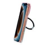 iPhone 17 Pro/iPhone 18 Pro Cover Marmoreret MagSafe-stativ Blå