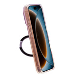 iPhone 17 Pro/iPhone 18 Pro Cover Marmoreret MagSafe-stativ Lilla