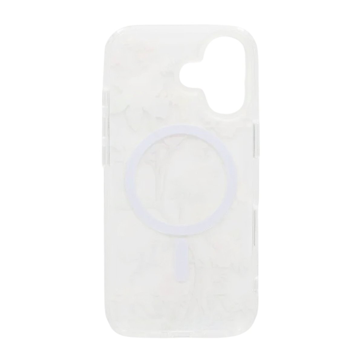 iPhone 17 Cover med blomstermønster og mat finish samt MagSafe Beige
