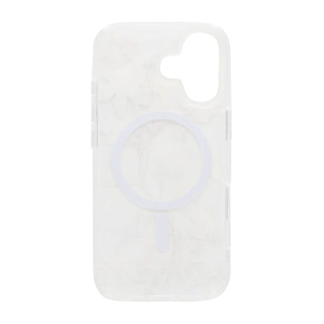 iPhone 17 Cover med blomstermønster og mat finish samt MagSafe Beige
