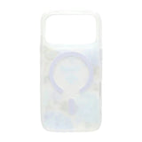 iPhone 17 Pro Max Cover Floral Matte MagSafe Blå