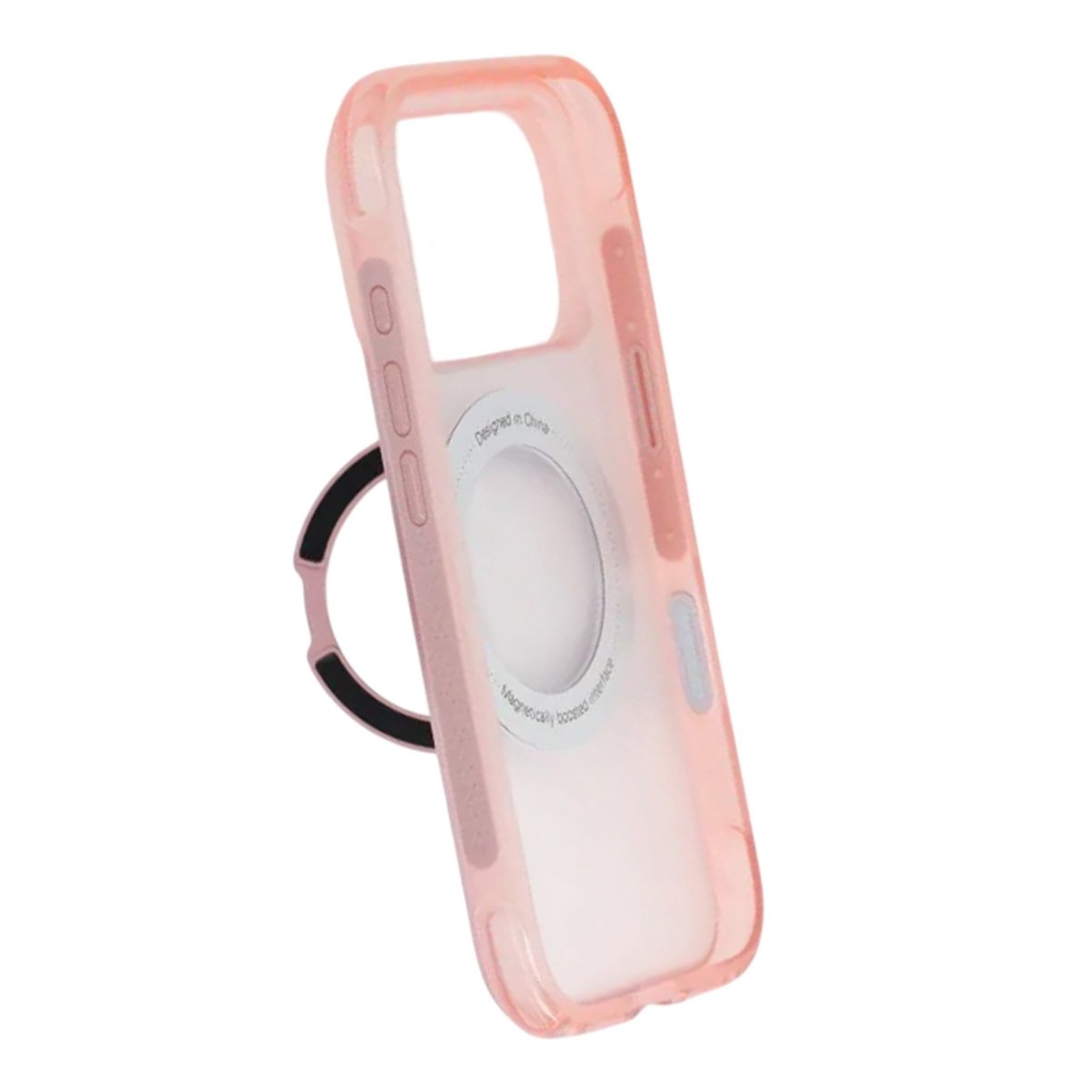 iPhone 17 Pro Max/iPhone 18 Pro Max Cover Mat ringstativ MagSafe Lyserød