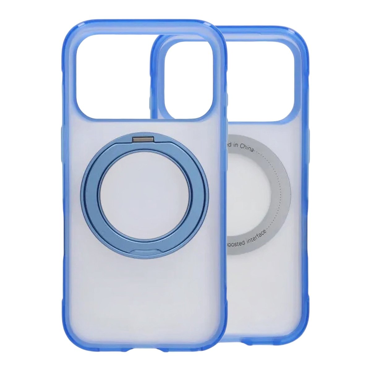iPhone 17 Pro/iPhone 18 Pro Cover med mat ringstativ og MagSafe Blå