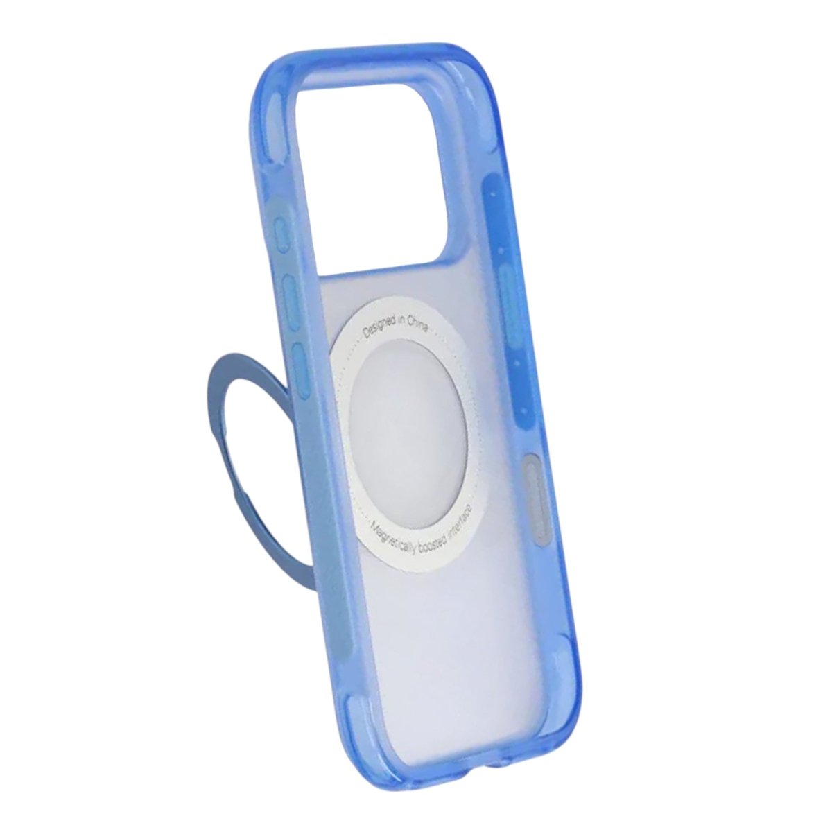 iPhone 17 Pro/iPhone 18 Pro Cover med mat ringstativ og MagSafe Blå
