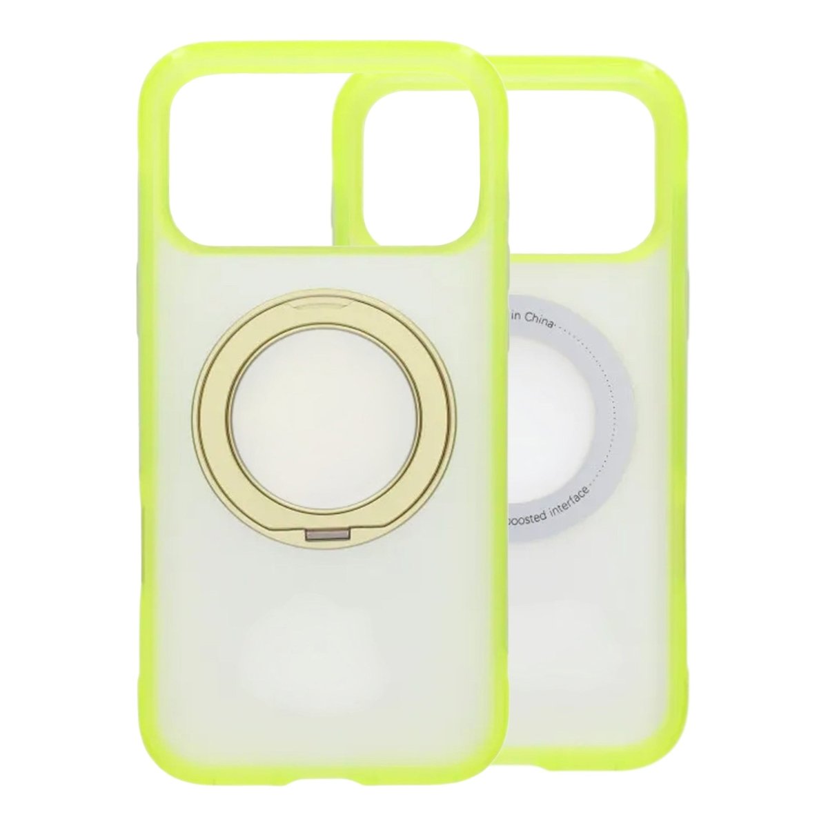 iPhone 17 Pro/iPhone 18 Pro Cover med mat ringstativ og MagSafe Gul