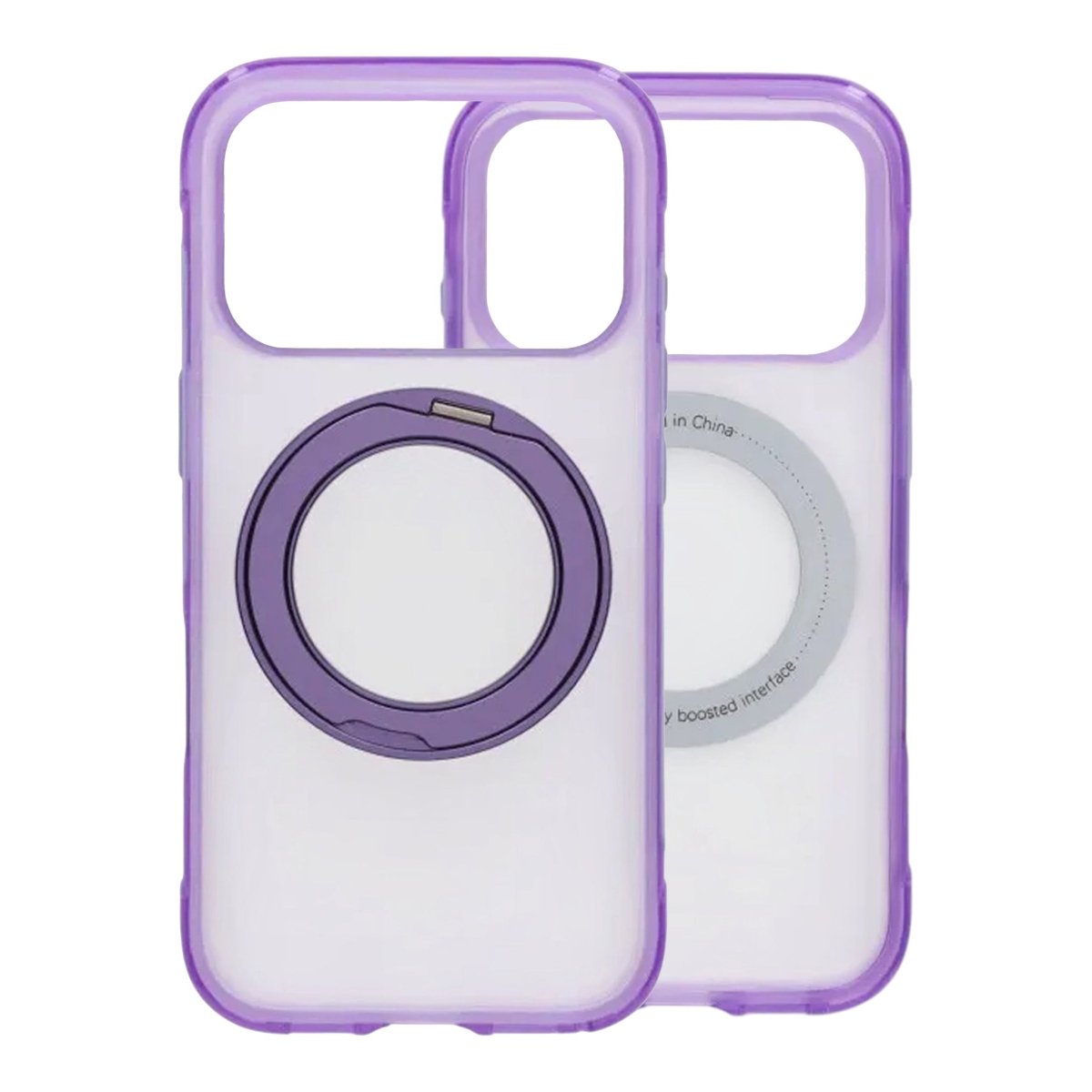 iPhone 17 Pro/iPhone 18 Pro Cover med mat ringstativ og MagSafe Lilla