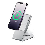 ALOGIC Matrix 2-i-1 Universal Magnetisk Opladningsdock MagSafe Hvid