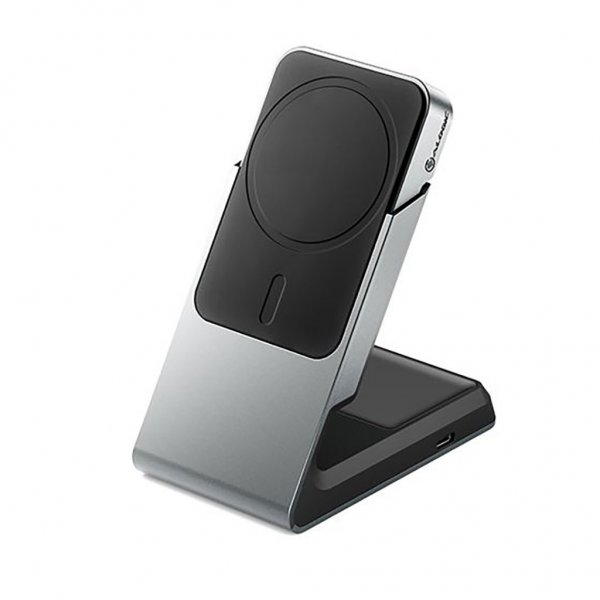 ALOGIC Matrix 2-i-1 Universal Magnetisk Opladningsdock MagSafe Sort