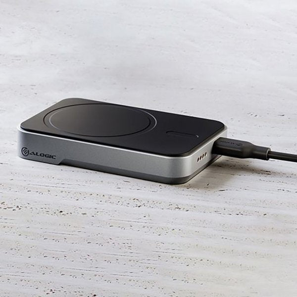 ALOGIC Matrix Universal Magnetisk Powerbank 5000mAh MagSafe Sort