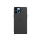 Apple Original iPhone 12 Pro Max Cover Leather Case MagSafe Sort
