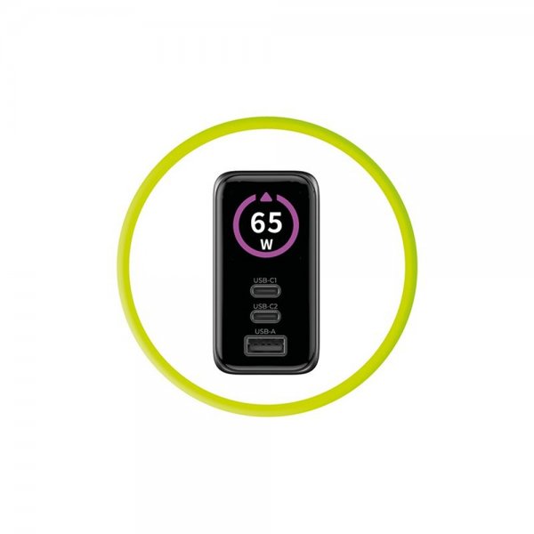 Mobile Origin Oplader med Display GaN 65W