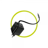 Mobile Origin Oplader med Display GaN 65W indbygget USB-C Kabel