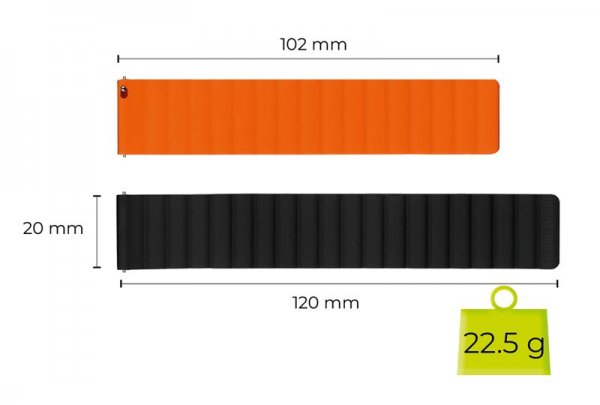 Mobile Origin Samsung Galaxy Watch 8 40/44mm/Classic 46mm Rem Easy Strap Sort Orange