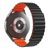 Mobile Origin Samsung Galaxy Watch 20mm Armbånd Easy Strap Sort Orange