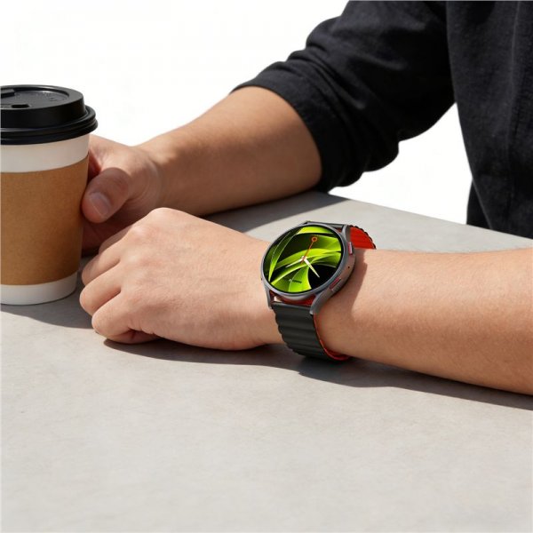 Mobile Origin Samsung Galaxy Watch 8 40/44mm/Classic 46mm Rem Easy Strap Sort Orange