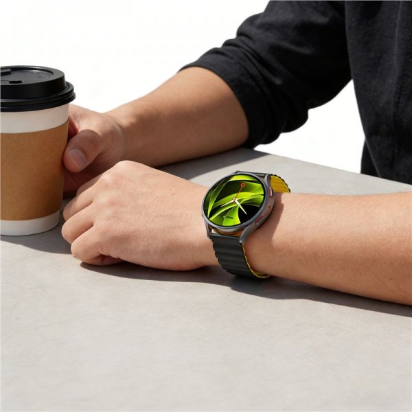 Mobile Origin Samsung Galaxy Watch 20mm Rem Easy Strap Sort Gul