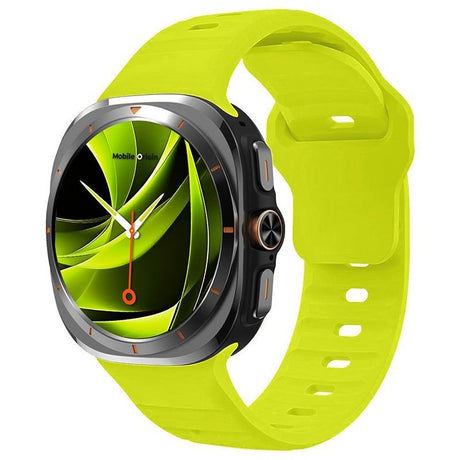 Mobile Origin Samsung Galaxy Watch Ultra 47mm Armbånd Easy Strap Silicone Gul