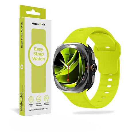 Mobile Origin Samsung Galaxy Watch Ultra 47mm Armbånd Easy Strap Silicone Gul