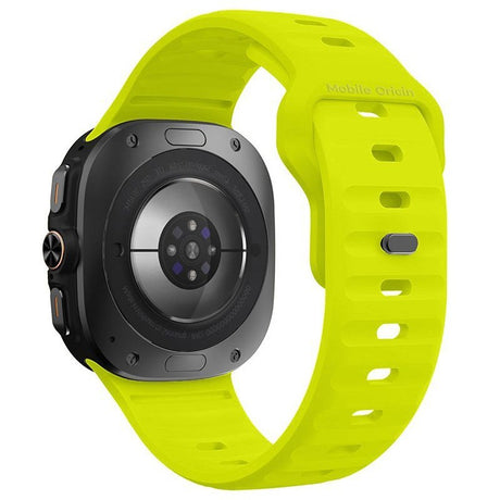 Mobile Origin Samsung Galaxy Watch Ultra 47mm Armbånd Easy Strap Silicone Gul